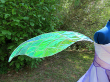 Load image into Gallery viewer, Extra Large Adult Sized Iridescent Celophane Goddess Themed Fairy Wings for Cosplay or Costumes
