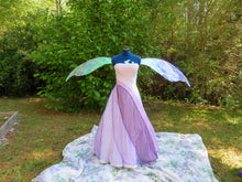 Load image into Gallery viewer, Extra Large Adult Sized Iridescent Celophane Goddess Themed Fairy Wings for Cosplay or Costumes