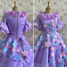 Load image into Gallery viewer, Isabela encanto embroidered flowers Dress Cosplay costume