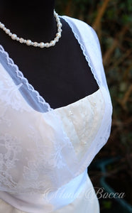 Titanic vintage styled Ivory white Edwardian styled wedding dress