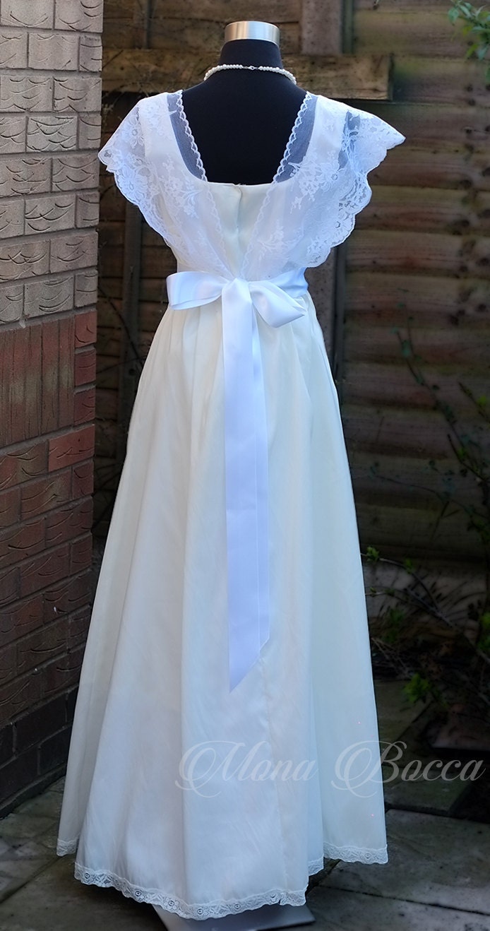 Titanic vintage styled Ivory white Edwardian styled wedding dress
