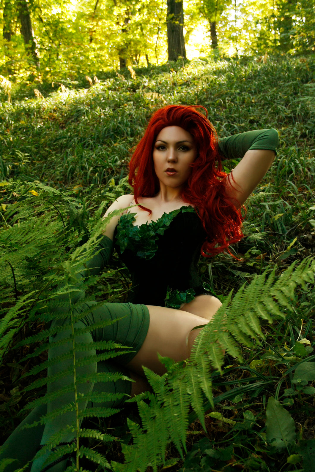 Ivy Poison ivy suit Sexy Poison Ivy Costume Cosplay ivy adults sexy bodysuit