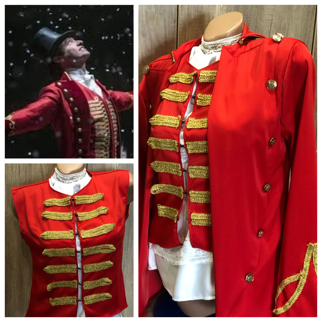 The greatest showman Jacket Costume Shirt leotard Halloween costume Cosplay Pageant Ringmaster costume girl kids adult ring master photoprop