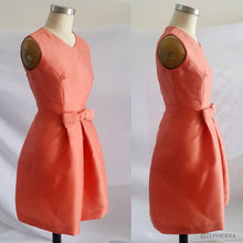 Load image into Gallery viewer, JVintage inspired Cocktail  Mother of bride ackie Kennedy Orange Dress