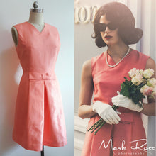 Load image into Gallery viewer, JVintage inspired Cocktail  Mother of bride ackie Kennedy Orange Dress
