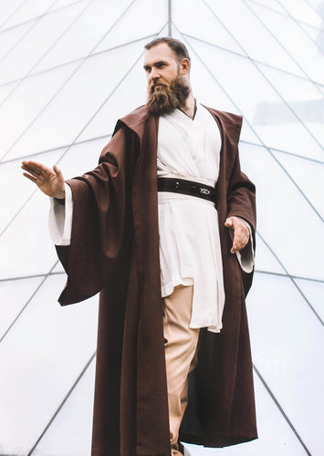 Jedi Cosplay hooded robe costume from Star Saga knight master rebels legion power of the force resistance alliance light side Order