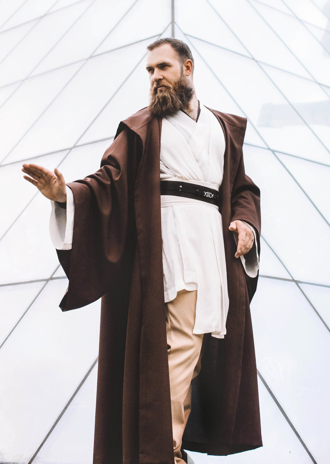 Jedi Cosplay hooded robe costume from Star Saga knight master rebels legion power of the force resistance alliance light side Order