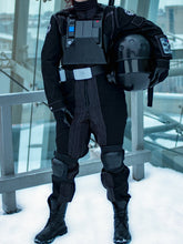 Load image into Gallery viewer, Jyn Erso Cosplay Imperial Ground Crew costume from Star Saga 501st legion darkside force Galactic empire Republic Grand Army