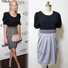 Load image into Gallery viewer, Pleated tulip workdress Party or Celebrity Dress
