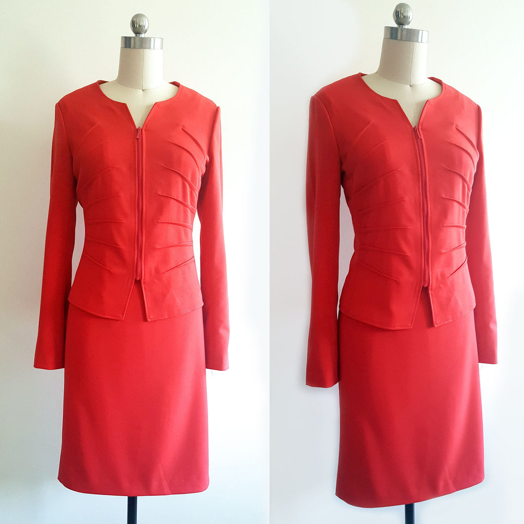 Global Academy Opening preppy Kate Middleton Red suit cosplay costume