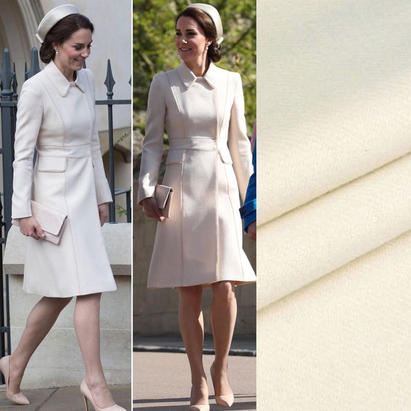 Duchess of Cambridgecoat White coat Kate Middleton White Coat Dress