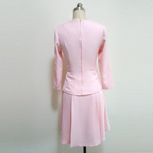 Load image into Gallery viewer, Deep V neckline Duchess of Cambridge pink dress