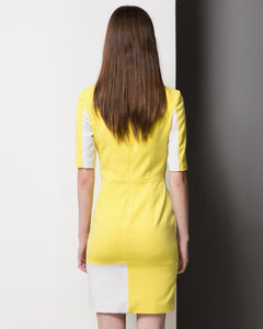 Duchess wimbledon Kate Middleton yellow colorblock dress