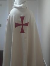 Load image into Gallery viewer, Knights Templar White cotton drill surcoat and lined cloak