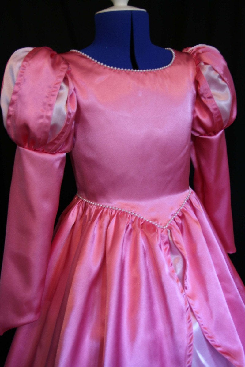 Costume CHILD Size Little Mermaid ARIEL Pink GOWN – MJcostume