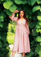 Load image into Gallery viewer, Long sleeve dress fashionable dress Polka dot dress Daily dress