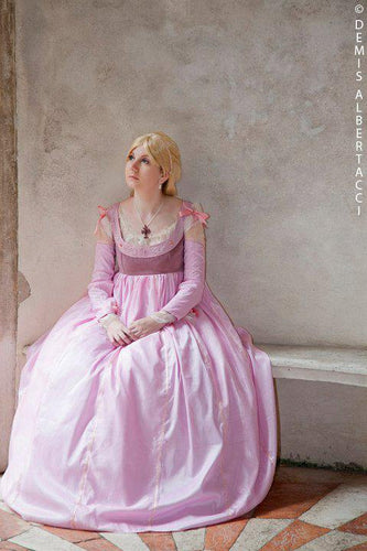 Lucrezia Borgia from the borgias renaissance pink dress