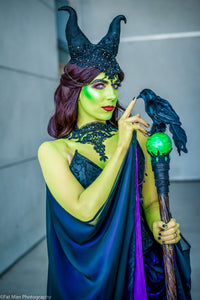 SAMPLE SALE Maleficent Costume Cosplay Corset Adult