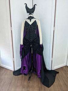 SAMPLE SALE Maleficent Costume Cosplay Corset Adult