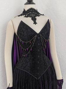 SAMPLE SALE Maleficent Costume Cosplay Corset Adult