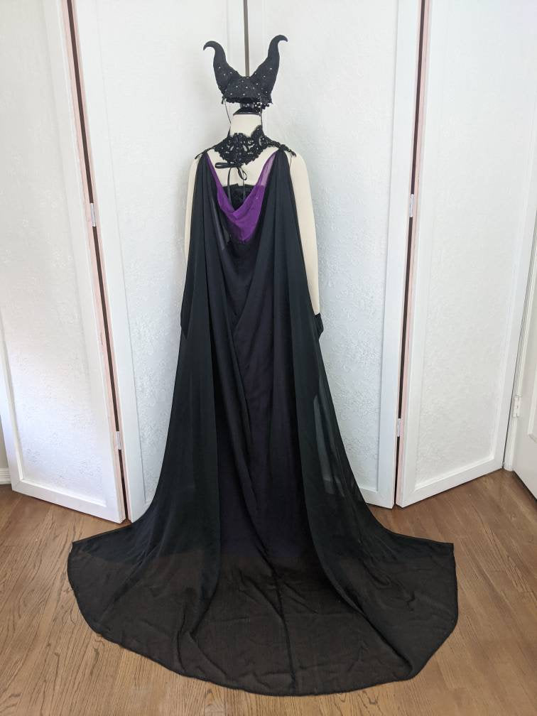 SAMPLE SALE Maleficent Costume Cosplay Corset Adult