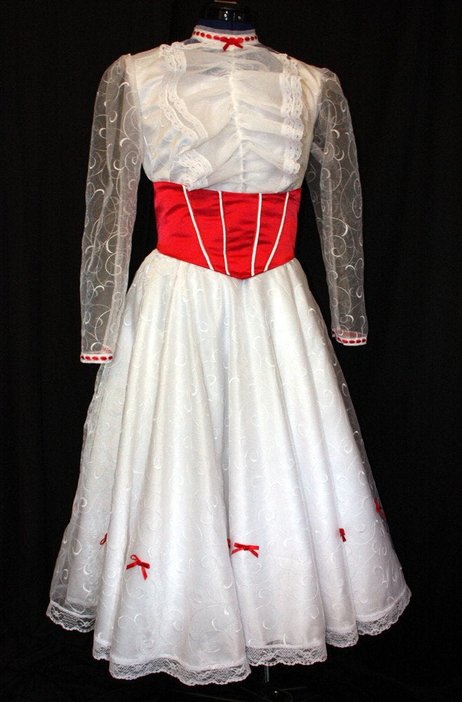 Custom Costume ADULT Dress Size Cosplay Mary Poppins JOLLY Holiday