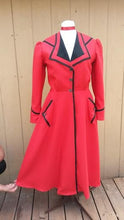 Load image into Gallery viewer, Mary Poppins red coat cosplay costume