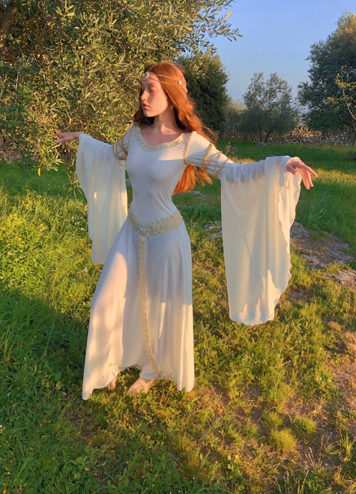 Medieval Elven Dress Lord Of The Rings Celtic Dress – MJcostume