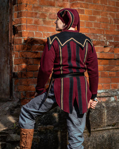 Medieval Jester Costume Evil Joker Outfit Fantasy Carnival clothing Jester LARP Skyrim Cicero Cosplay Medieval Clown