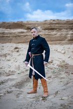Load image into Gallery viewer, Medieval Knight Gambeson Middle Ages Coat Fantasy Viking Armor Padding Witcher Padded Armor Doublet
