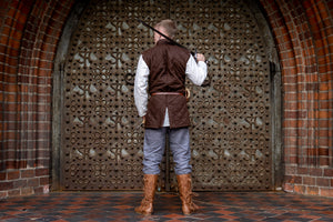 Medieval Knight Gambeson with or without sleeves detachable Middle Ages Coat Vest Fantasy Viking Armor Padding Doublet