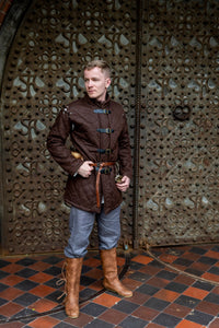Medieval Knight Gambeson with or without sleeves detachable Middle Ages Coat Vest Fantasy Viking Armor Padding Doublet