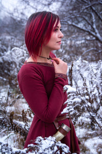 Medieval Long Dress Simple Viking Dress Historical Dress Warm Winter Dress Fantasy Dress Celtic Dress Medieval Woman Costume