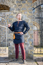 Load image into Gallery viewer, Medieval Woolen Shirt Viking Wool Tunic Celtic Historical Clothing for LARP Cosplay