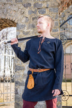 Load image into Gallery viewer, Medieval Woolen Shirt Viking Wool Tunic Celtic Historical Clothing for LARP Cosplay