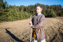 Load image into Gallery viewer, Medieval linen shirt Viking tunic Celtic shirt historical linen shirt medieval clothing