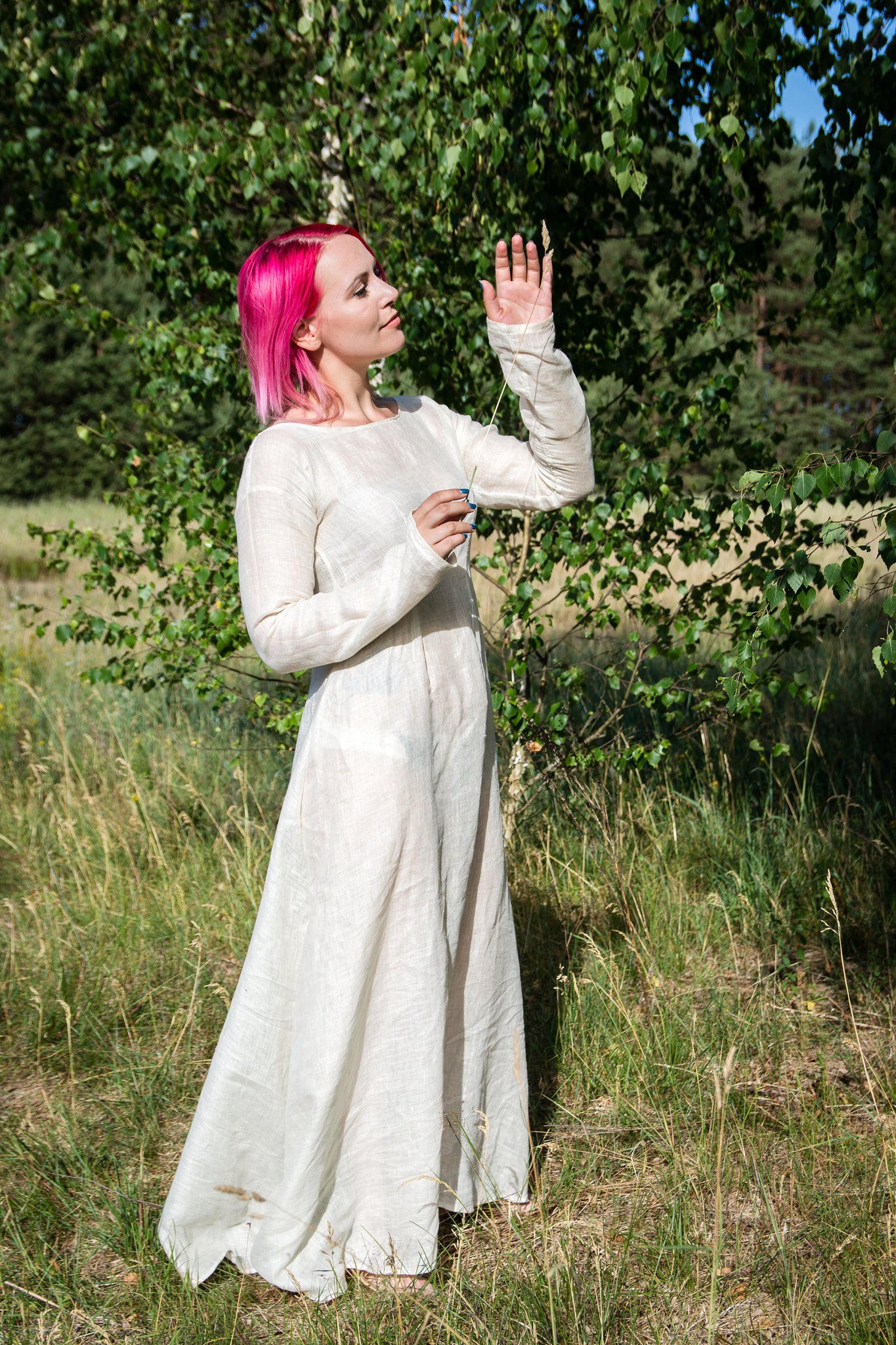 Medieval linen underdress Viking style dress Historical chemise Mediev – MJcostume