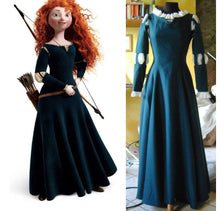 Load image into Gallery viewer, Merida Brave princess dress