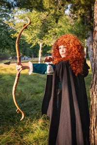 Merida Brave dress+brooch Princess Cosplay costume