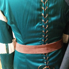 Load image into Gallery viewer, Merida Brave dress+brooch Princess Cosplay costume