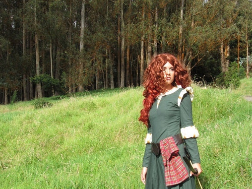 Merida Inspired Brave Cosplay Costume Dress Belt Sash for Girls