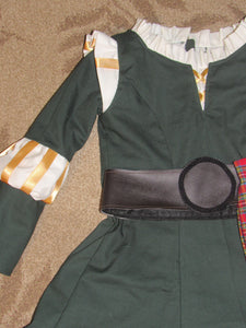 Merida Inspired Brave Cosplay Costume Dress Belt Sash for Teens Adults