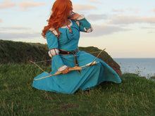 Load image into Gallery viewer, Merida Inspired Medevial Dress Cosplay or Costume Adult