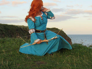 Merida Inspired Medevial Dress Cosplay or Costume Adult
