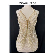 Load image into Gallery viewer, Women Mermaid Costume Pearl Body Chain Top Green Mermaid Tail Each Item Is Sold Separate