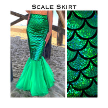 Load image into Gallery viewer, Women Mermaid Costume Pearl Body Chain Top Green Mermaid Tail Each Item Is Sold Separate