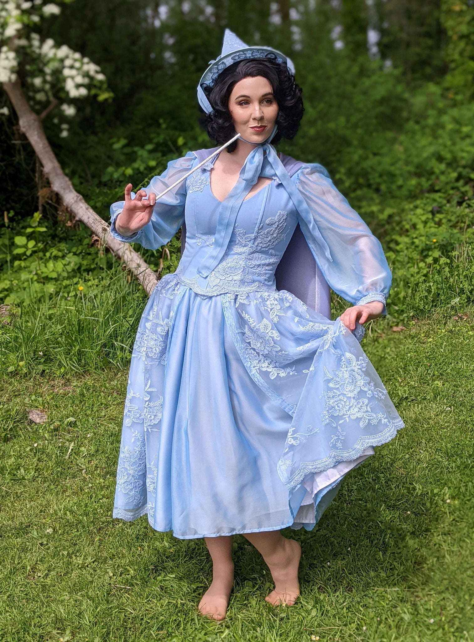 SAMPLE SALE Merriweather Costume Blue Fairy Cosplay Dress Female Adult – MJcostume