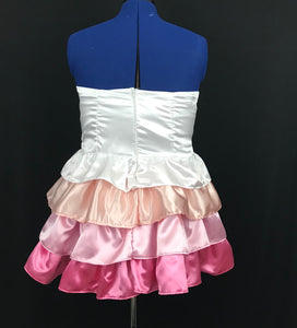 Mini Sleeveless Princess Cosplay or Costume Dress Inspired by Rose Quartz from Steven Universe