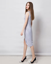 Load image into Gallery viewer, Wrap dress elegant Geometric dress Modern dress asymmetrical dress