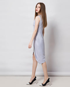 Wrap dress elegant Geometric dress Modern dress asymmetrical dress